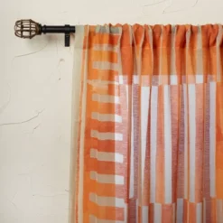 1pc Sheer Ophelia Printed Burnout Window Curtain Panel Orange - Opalhouse™ Designed With Jungalow™ 7 1pc Sheer Ophelia Printed Burnout Window Curtain Panel Orange - Opalhouse™ Designed With Jungalow™ -Opalhouse Sales Store GUEST 154e0bfa b339 41f9 9f40 0461976c9081