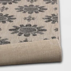Dark Daisy Outdoor Rug Black - Opalhouse™ 6 Dark Daisy Outdoor Rug Black - Opalhouse™ -Opalhouse Sales Store GUEST 2361835e c528 4e8b a801 5b5e7b52de57