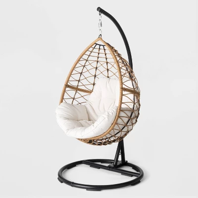 Britanna Patio Hanging Egg Chair - Natural - Opalhouse™ 2 Britanna Patio Hanging Egg Chair - Natural - Opalhouse™ - Image 2