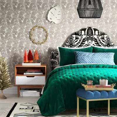 Pineapple Peel & Stick Wallpaper Brown - Opalhouse™: Removable Vinyl, Bohemian Fruit Pattern, Stain-Resistant, 27.5 Sq Ft Coverage 4 Pineapple Peel & Stick Wallpaper Brown - Opalhouse™: Removable Vinyl, Bohemian Fruit Pattern, Stain-Resistant, 27.5 Sq Ft Coverage - Image 4