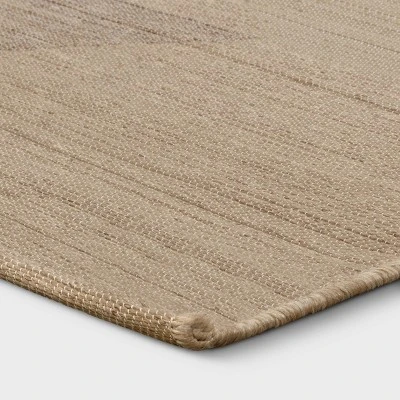 5' X 7' Scandi Asymmetrical Tapestry Woven Outdoor Rug Natural - Opalhouse™ 3 5' X 7' Scandi Asymmetrical Tapestry Woven Outdoor Rug Natural - Opalhouse™ - Image 3