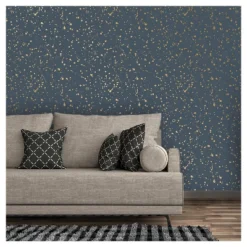 Celestial Peel & Stick Wallpaper Navy/Gold - Opalhouse™: Removable Vinyl, Self-Adhesive, Stain-Resistant, 27.5 Sq Ft Coverage -Opalhouse Sales Store GUEST 3f276208 9d5f 4795 ad50 6cba5ef31e29