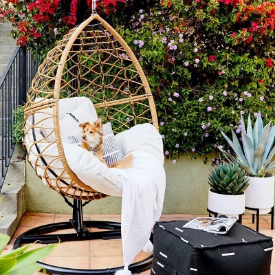 Britanna Patio Hanging Egg Chair - Natural - Opalhouse™ 5 Britanna Patio Hanging Egg Chair - Natural - Opalhouse™ - Image 5
