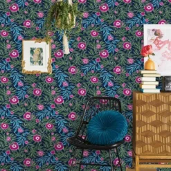 Marker Floral Peel & Stick Wallpaper Blue - Opalhouse™: Removable, Self-Adhesive, Bohemian, Botanical, Washable 7 Marker Floral Peel & Stick Wallpaper Blue - Opalhouse™: Removable, Self-Adhesive, Bohemian, Botanical, Washable -Opalhouse Sales Store GUEST 4bd2c609 f7e5 4434 87eb 1a3def5b43e5