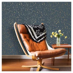 Celestial Peel & Stick Wallpaper Navy/Gold - Opalhouse™: Removable Vinyl, Self-Adhesive, Stain-Resistant, 27.5 Sq Ft Coverage -Opalhouse Sales Store GUEST 4c1ead4d 934f 4d0f 884f e1ad59720c31