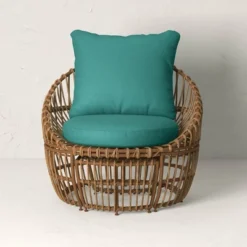 Topanga Club Chair With Ottoman - Blue/Brown - Opalhouse™ Designed With Jungalow™ 11 Topanga Club Chair With Ottoman - Blue/Brown - Opalhouse™ Designed With Jungalow™ -Opalhouse Sales Store GUEST 57174ce6 b0ee 4e8d 9b5e 59abdb5c543f