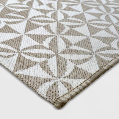 Cameo Outdoor Rug Gray/White - Opalhouse 1 Cameo Outdoor Rug Gray/White - Opalhouse