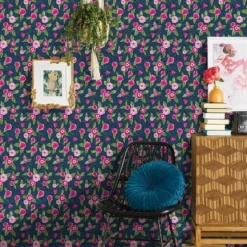 Marker Floral Coordinate Peel & Stick Wallpaper - Opalhouse™: Removable, Self-Adhesive, Bohemian Botanical Decor -Opalhouse Sales Store GUEST 88510ca5 879c 4299 a507 f3b9b00b9973