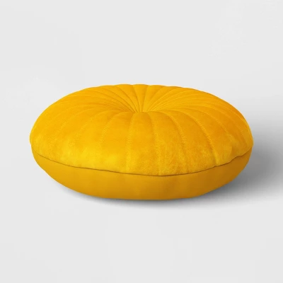 Quilted Velvet Round Throw Pillow - Opalhouse™ 2 Quilted Velvet Round Throw Pillow - Opalhouse™ - Image 2