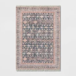 Alexandra Floral Printed Border Persian Rug Blush - Opalhouse™ -Opalhouse Sales Store GUEST b64cccec 5c26 44cb bb19 1be2036f9757