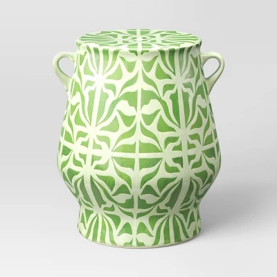 Ceramic Garden Stool - Green - Opalhouse™ Designed With Jungalow™ 2 Ceramic Garden Stool - Green - Opalhouse™ Designed With Jungalow™ - Image 2