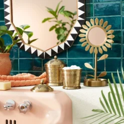 Opalhouse Sales Store 11 18" X 24" Wood Resin Decorative Wall Mirror Brown - Opalhouse™ Designed With Jungalow™